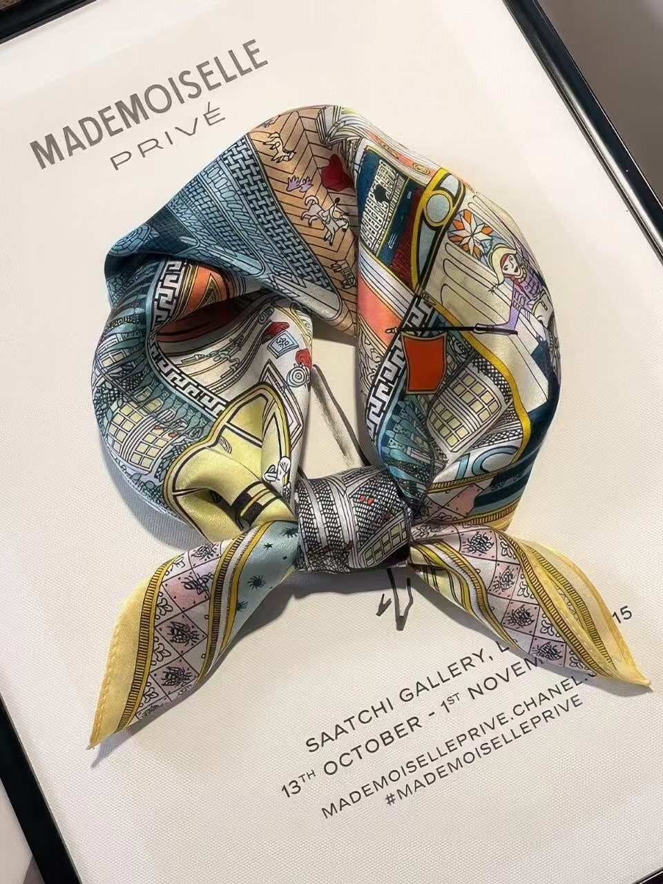 气质极简丝巾百搭成人女女士波点马高级感优雅时尚