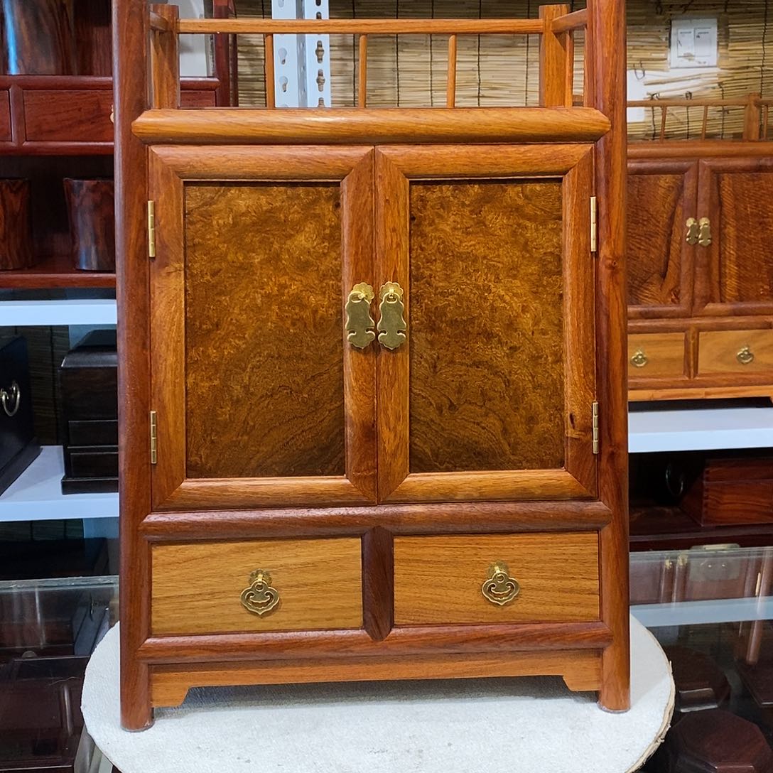 大果紫檀（缅甸花梨）文玩柜39/24/52