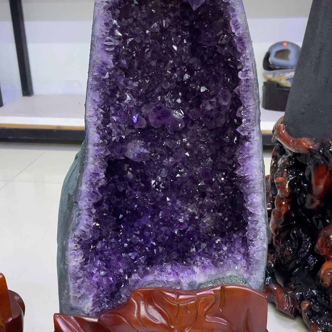 大型摆件（非配饰）紫晶未镶嵌朱