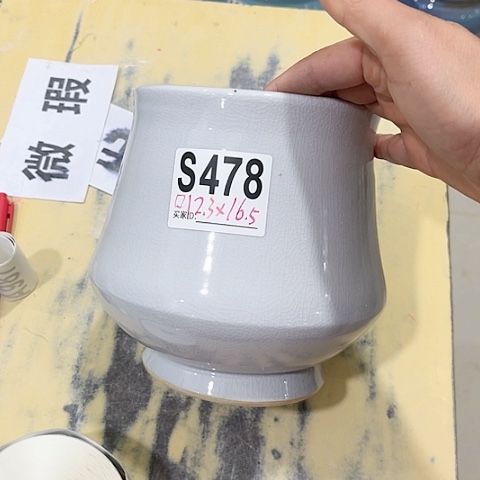 红陶景德镇花盆手工艺品