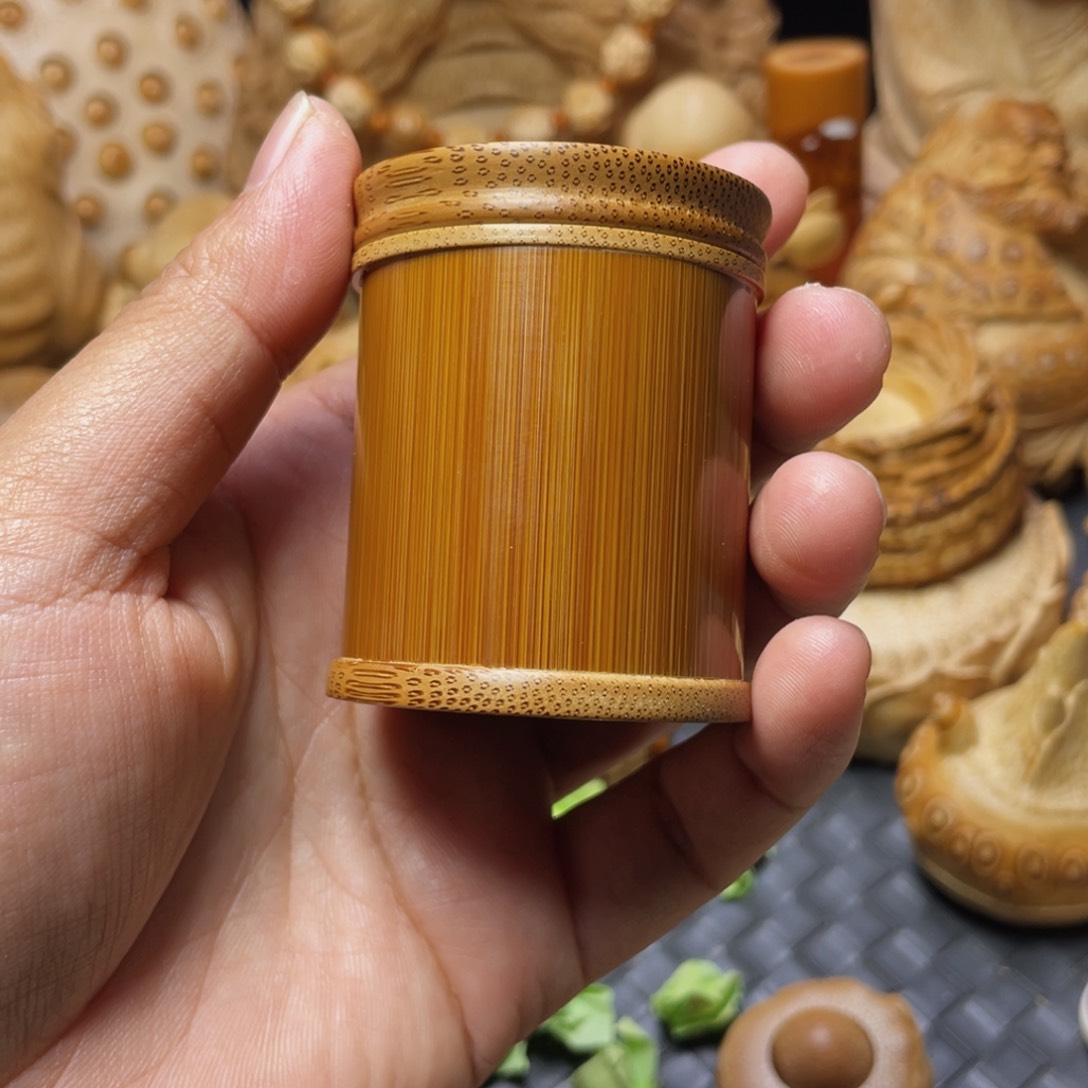 竹岁**声好玩的香粉罐