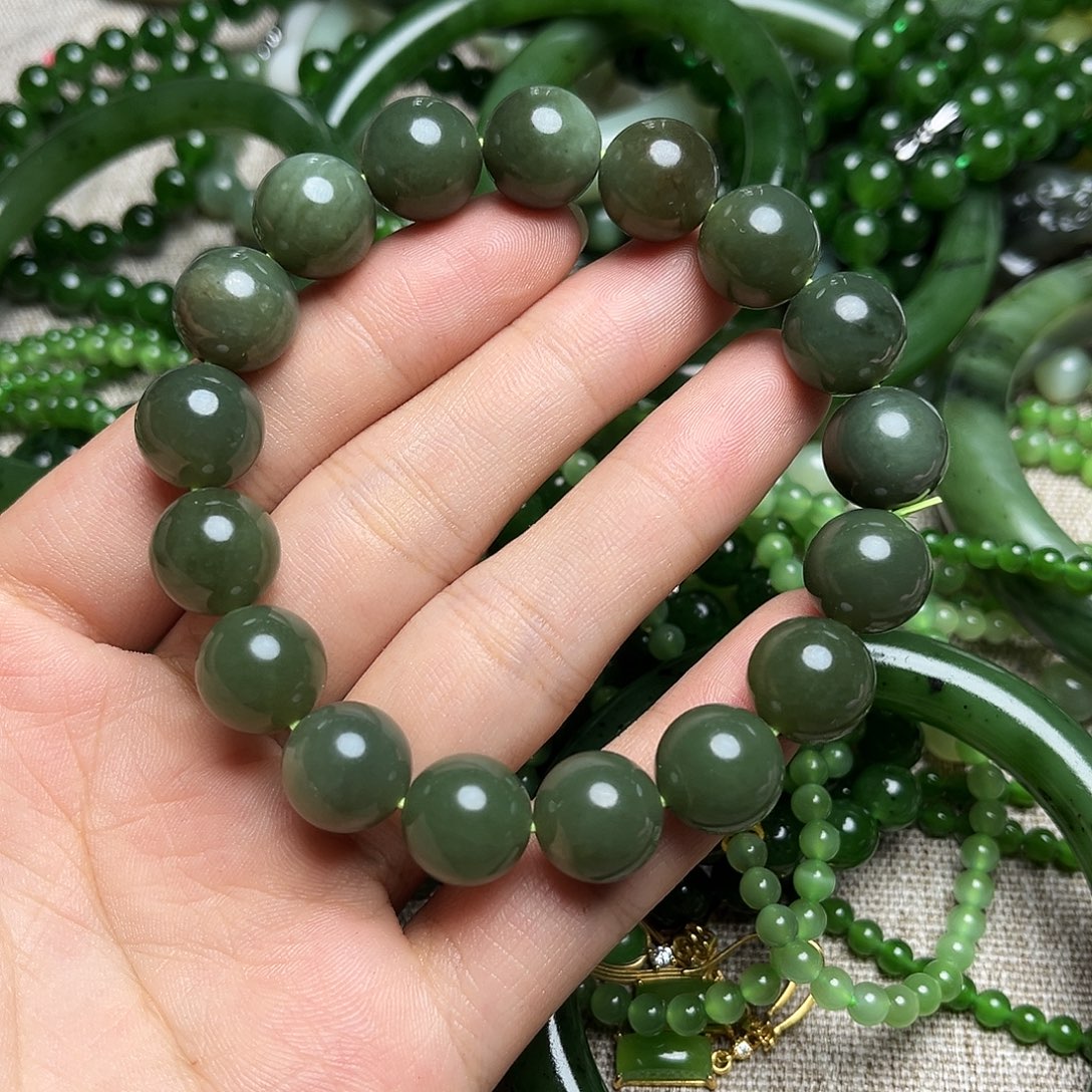 未镶嵌手串和田玉（黄玉）