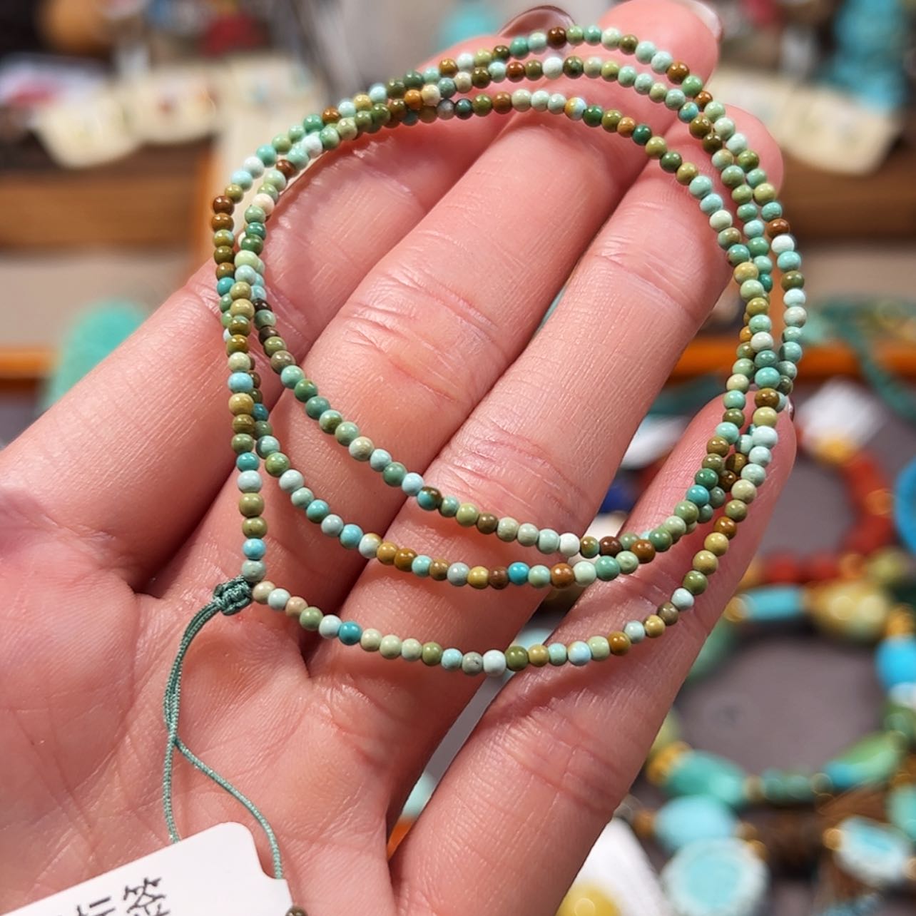 【闪购商品】18K金镶嵌绿松石颈饰