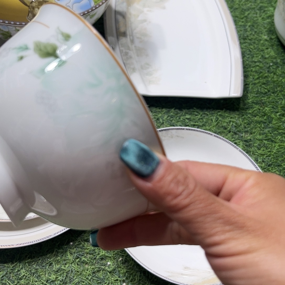 瓷片春风五寸高脚腕十个