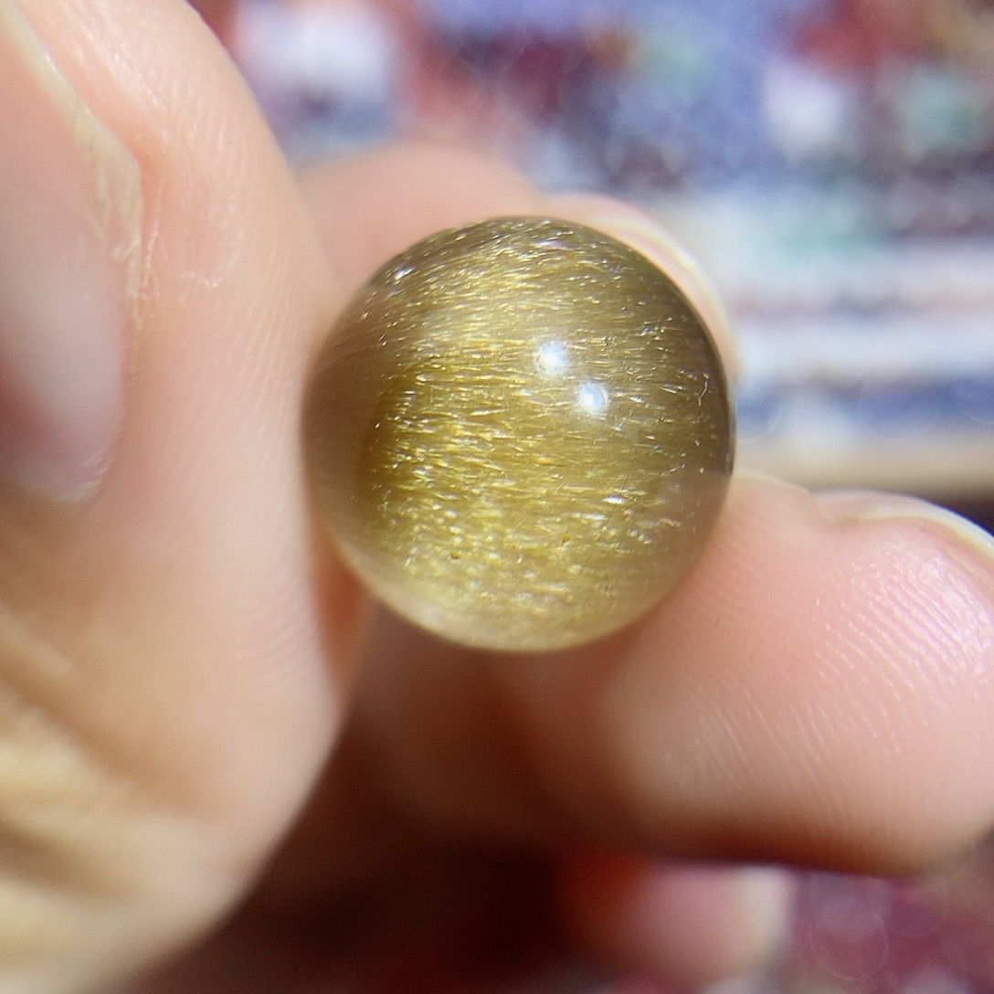 沫***沫珠宝半成品水晶未镶嵌发晶单珠打孔不退