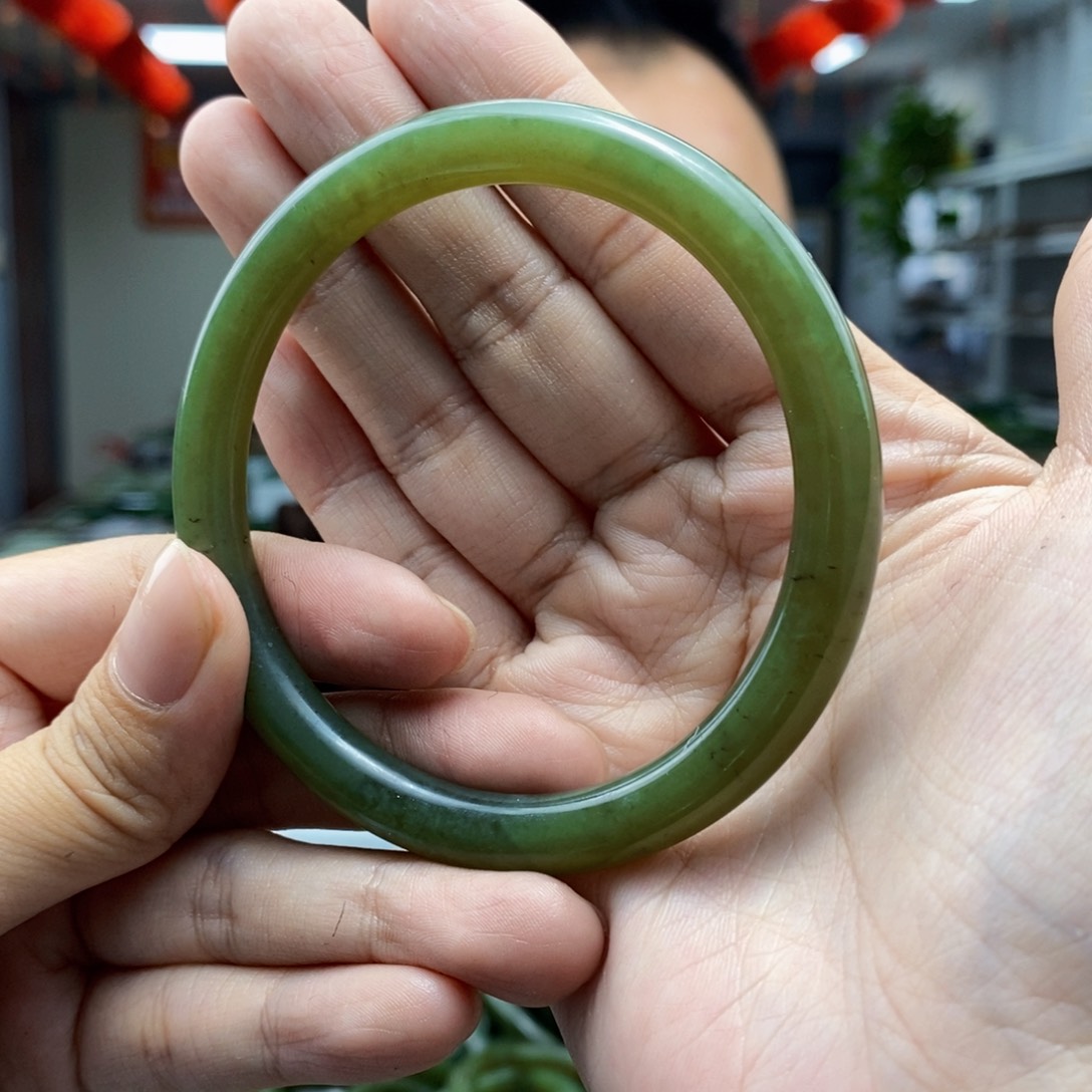 和田玉手镯未镶嵌61