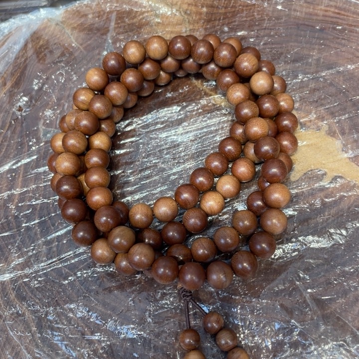 檀香木手串/手链简***用印度老山檀香沉水老料0.8多圈