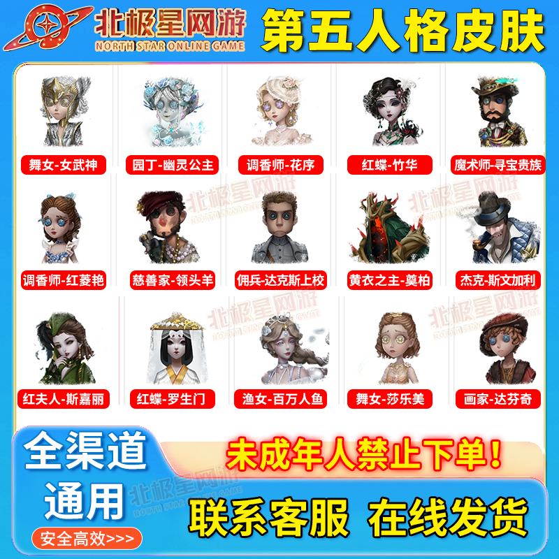 第五人格时装灵感珍宝礼包调香师红菱艳慈善家领头羊罗生门皮肤