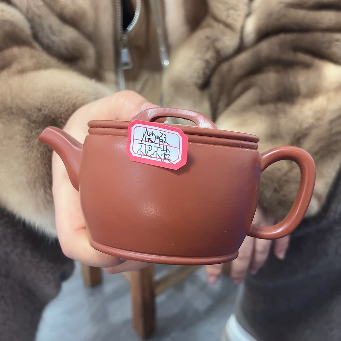 紫砂茶壶黄龙山原矿朱泥300