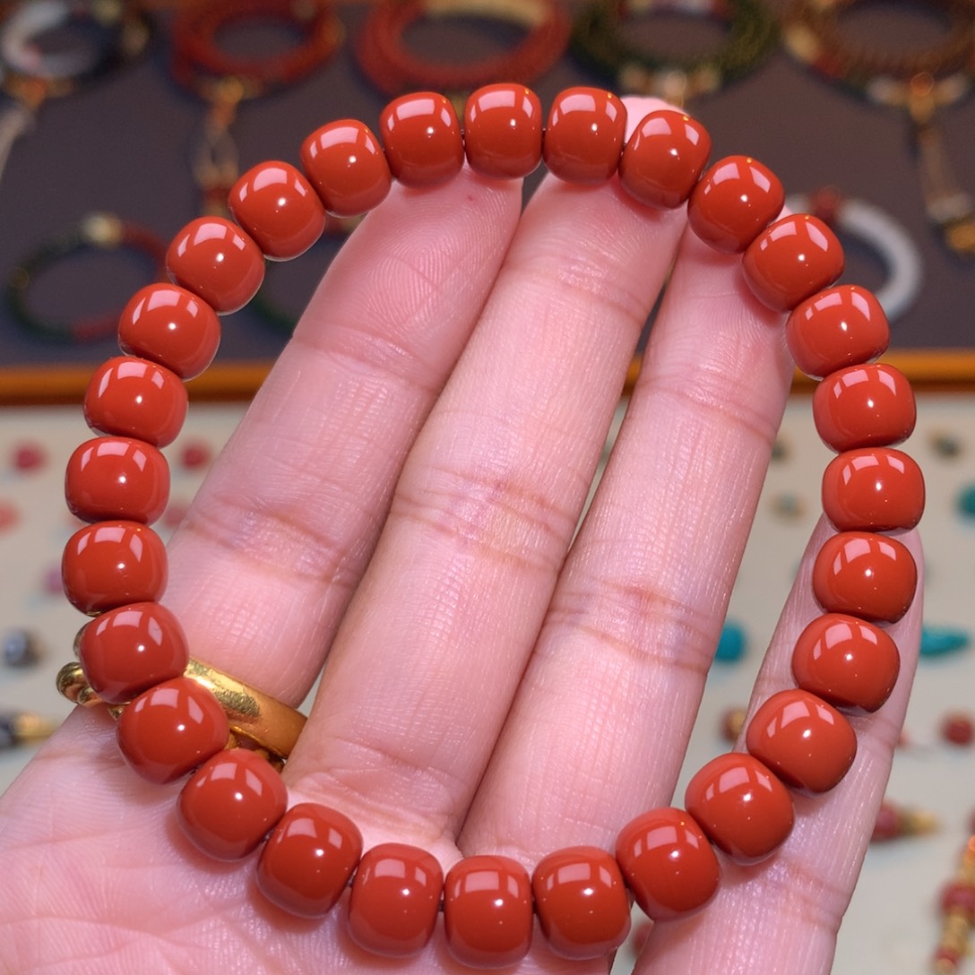 南红玛瑙未镶嵌颈饰