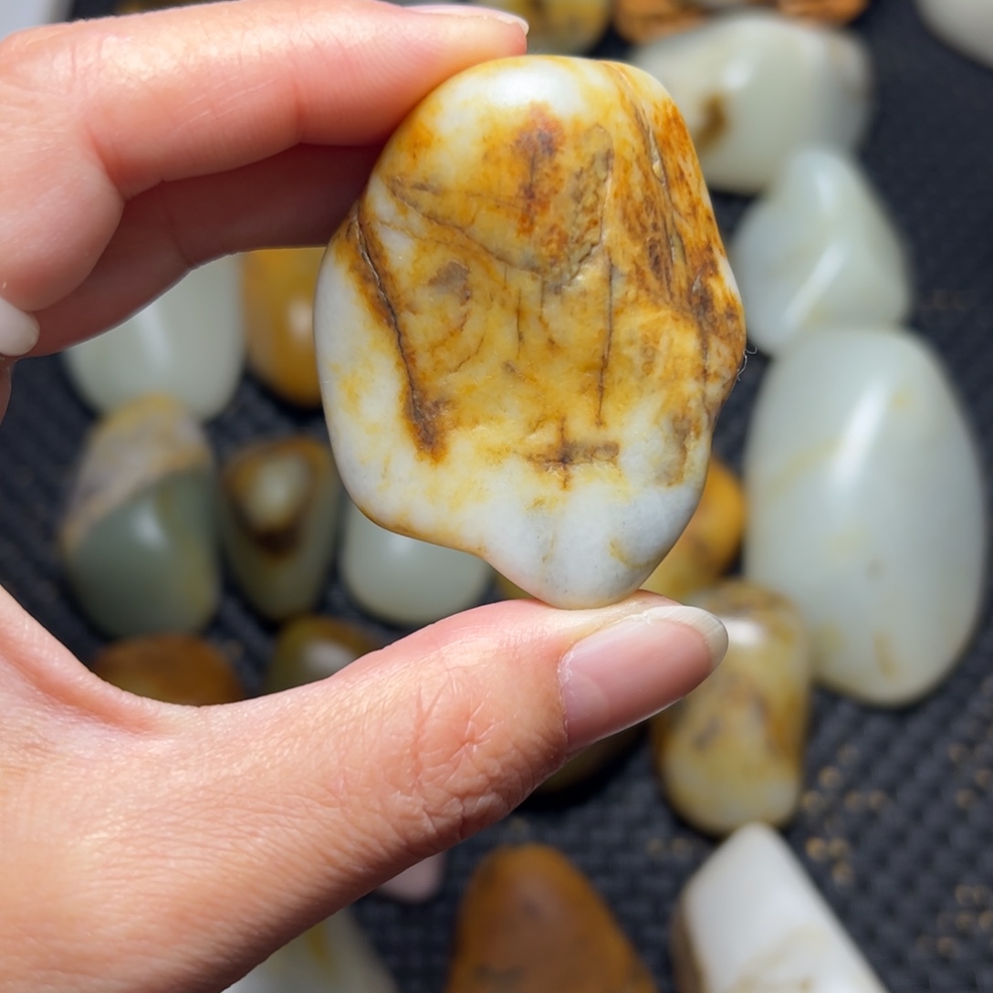 和田玉未镶嵌挂件A35