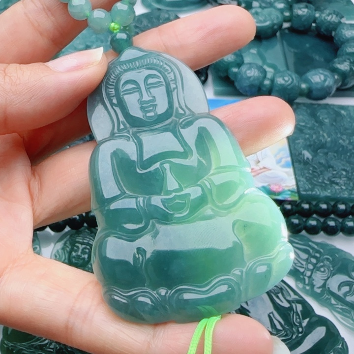 翡翠未镶嵌颈饰多样性发货天然A货翡翠