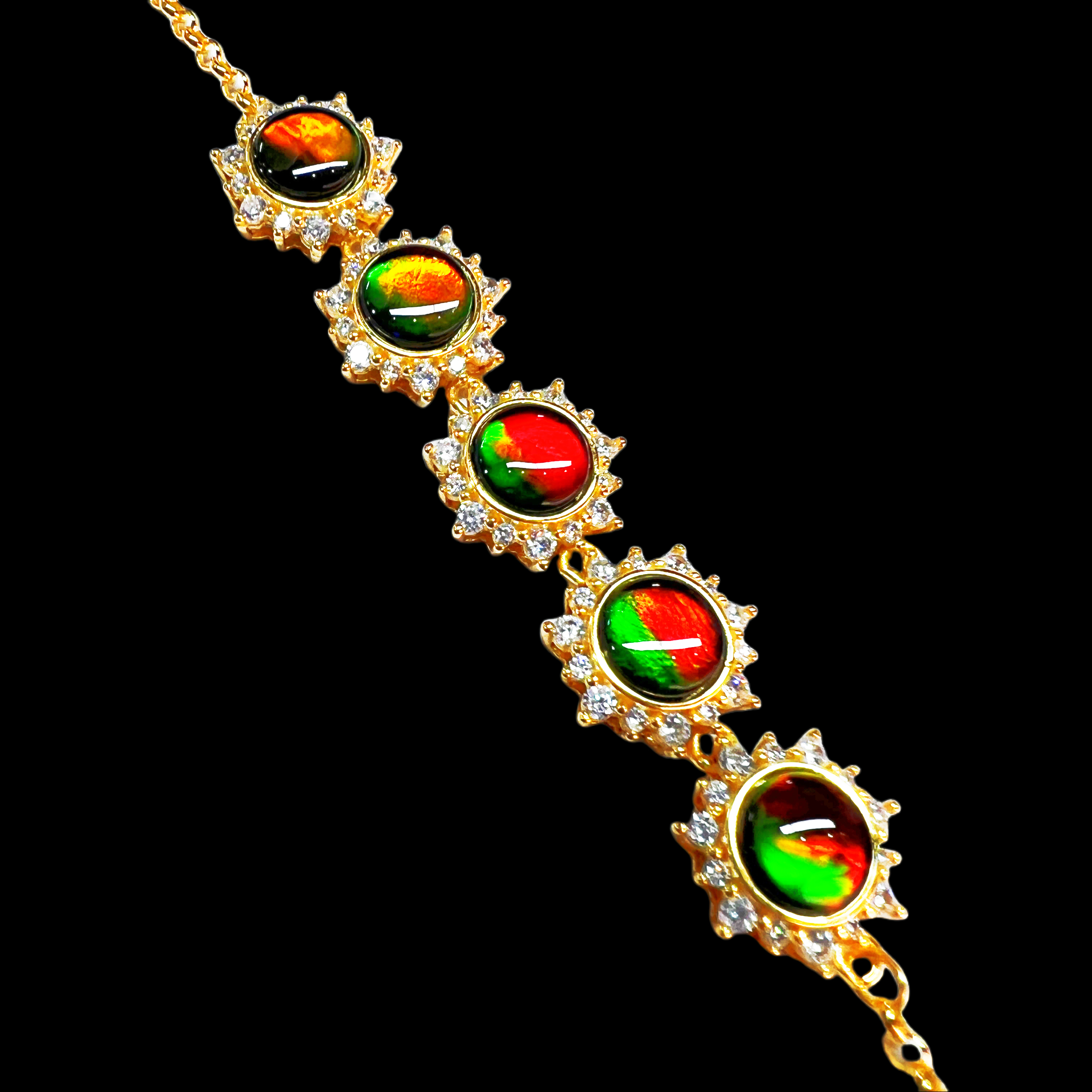 【斑彩】 925银镀18K金 加拿大 N-7 SL 贝壳创意饰品b58