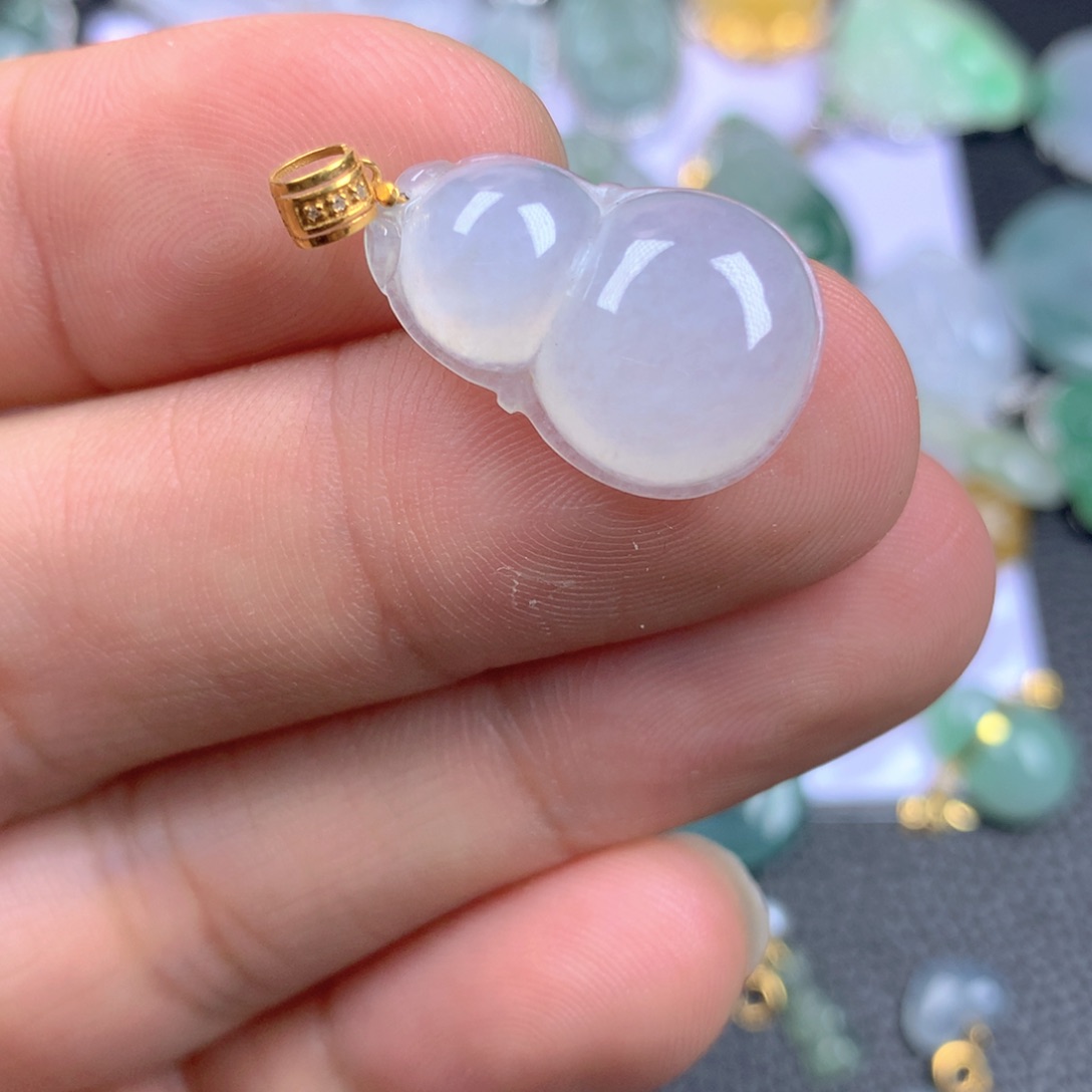 【闪购商品】翡翠18K金镶嵌颈饰翡翠