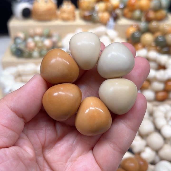 菩提根/象牙果手串1-16-31 象牙果蒜瓣瑕
