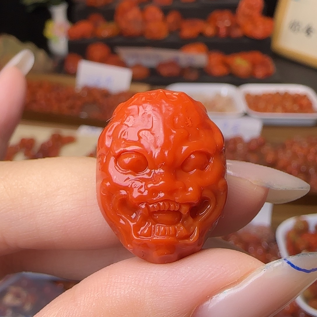 南红玛瑙未镶嵌吊坠(不含链)