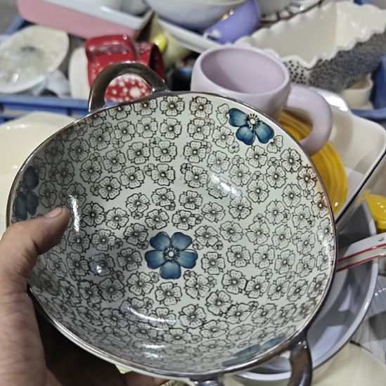 瓷片陶瓷餐具杯碗盘微瑕介意慎拍满15.9元包邮