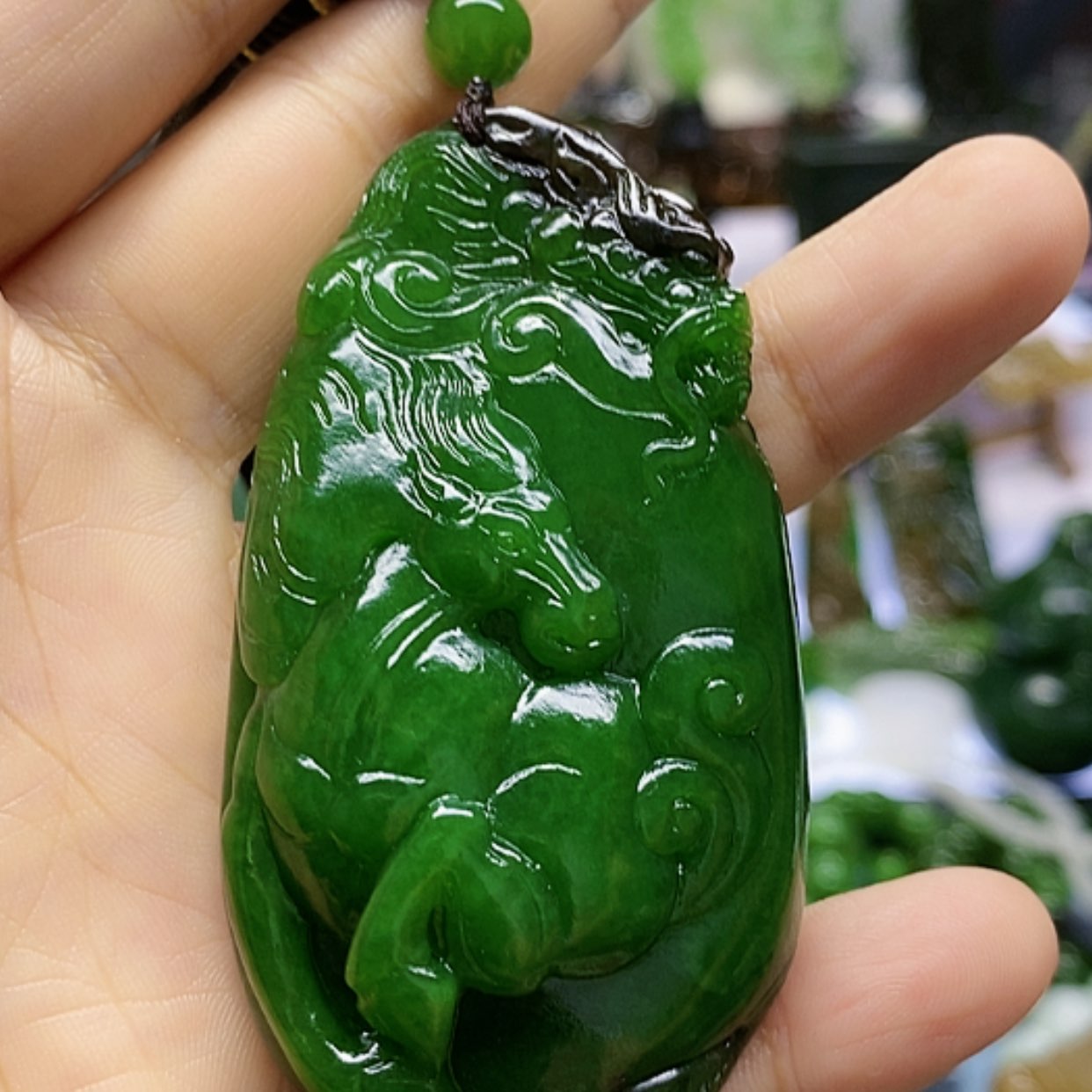 【闪购商品】未镶嵌和田玉（碧玉）把件