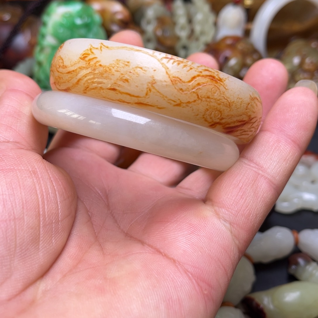 和田玉挂件未镶嵌乘****膀