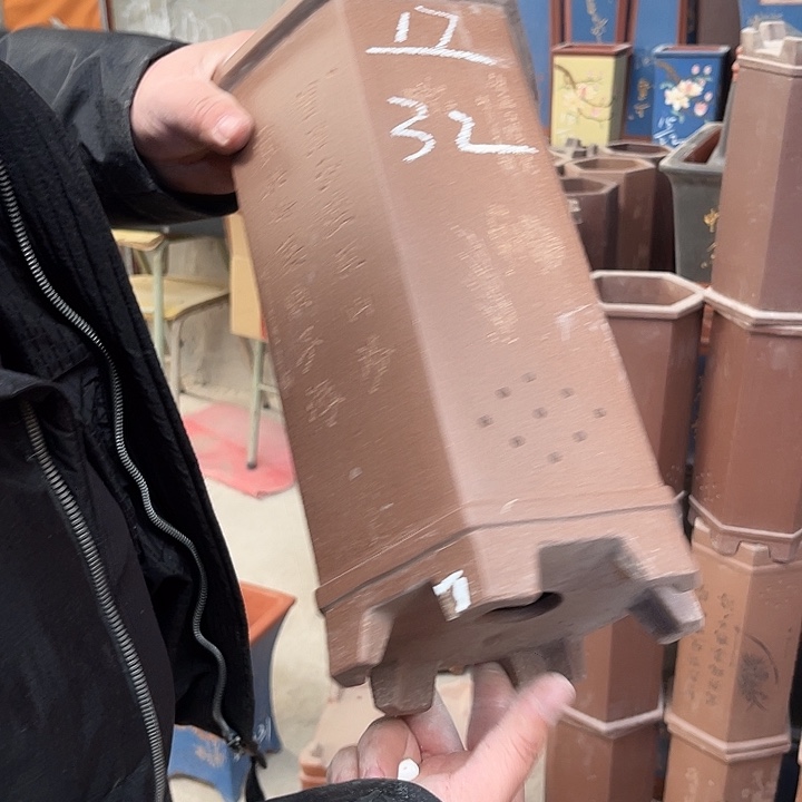 紫砂花盆紫砂等传统