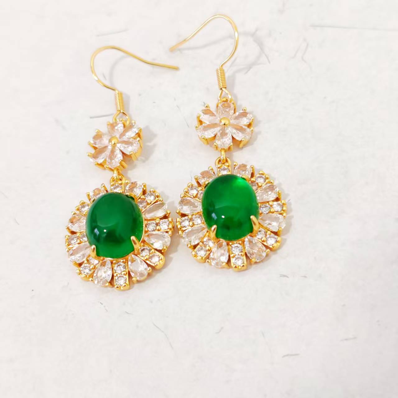 非金属珐琅耳饰 轻奢气质时尚百搭简约精致耳饰 ZDM13115312