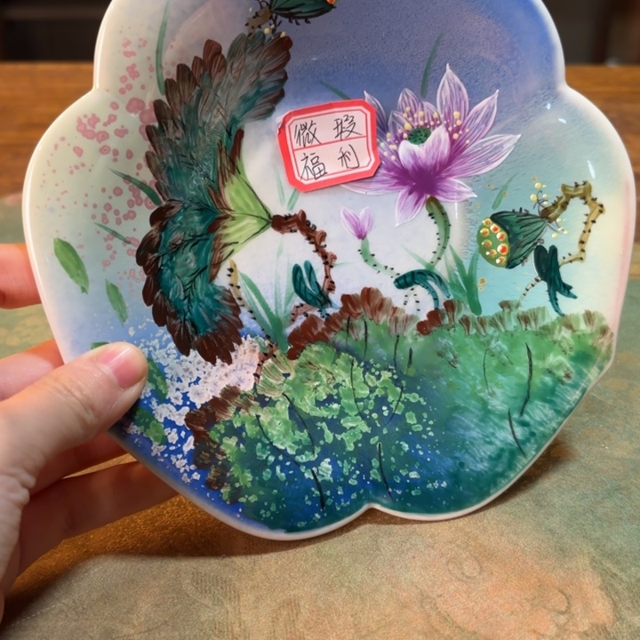 柴烧纯手工手绘陶瓷