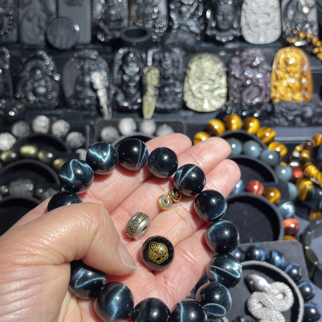 木变石（虎睛石）手串未镶嵌@***过