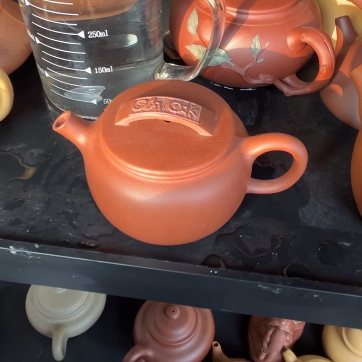 紫砂茶案瑕疵圆汉瓦底槽清