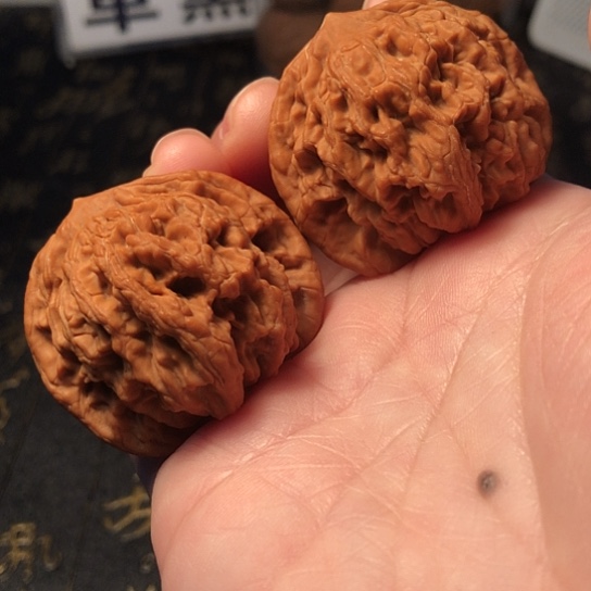 把件文玩核桃麦虎42mm