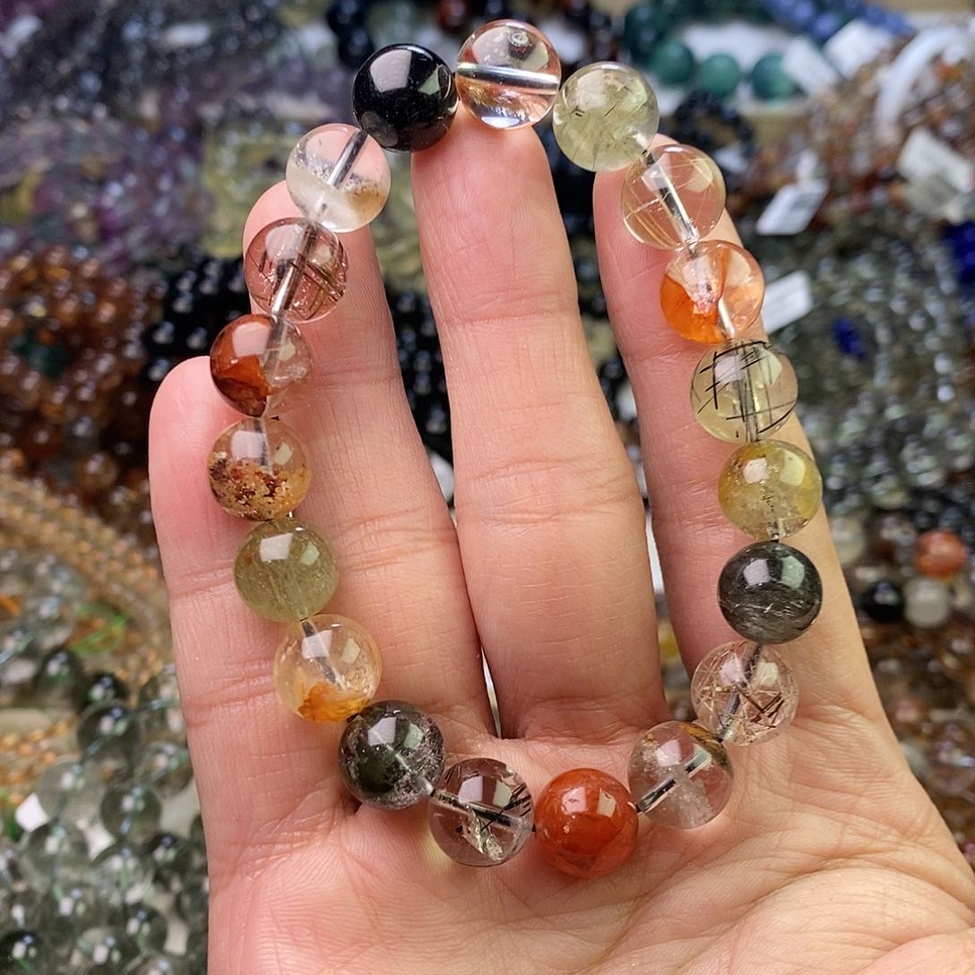 水晶手串未镶嵌青****心卡11