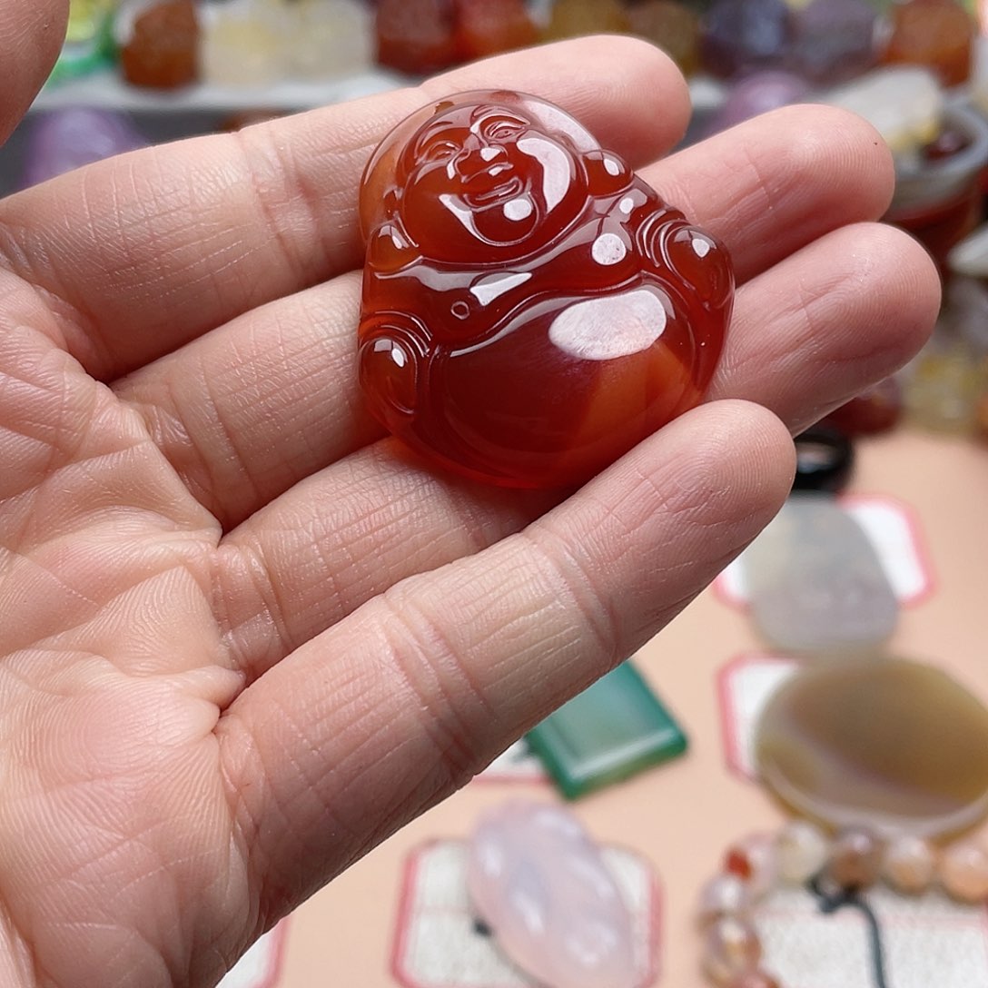 玛瑙/玉髓颈饰合金子*鼠