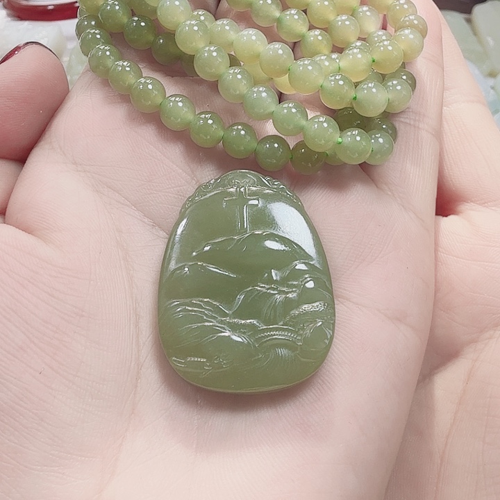 和田玉颈饰未镶嵌