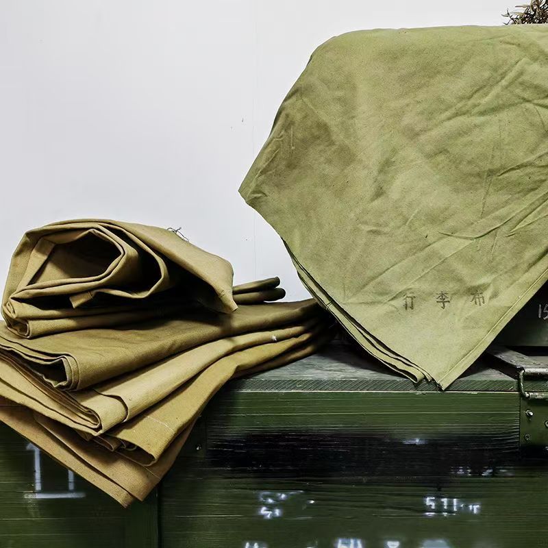 *多功能披布雨披防雨防晒帆布结实耐造  绿色
