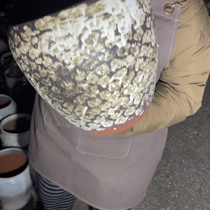 花盆紫砂口24高27瑕疵瑕疵