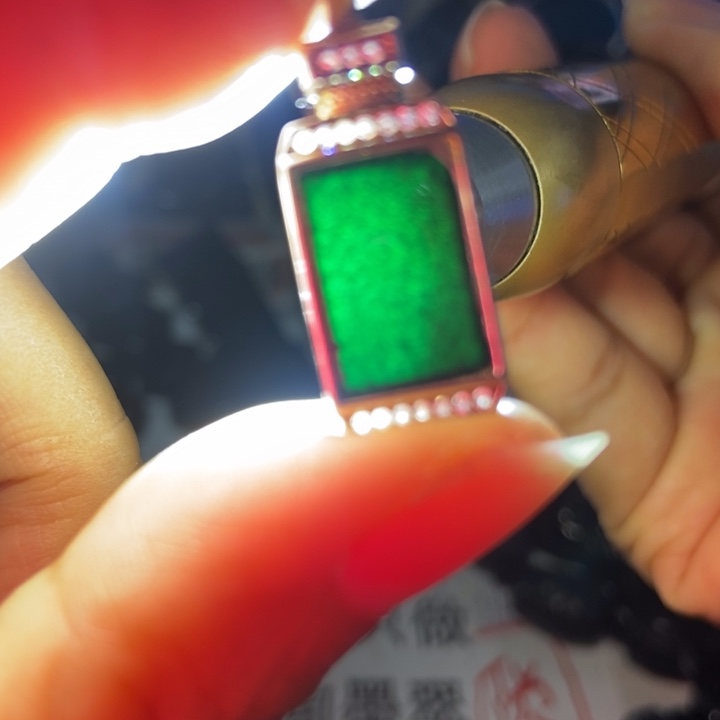 翡翠银S925镶嵌颈饰墨翠