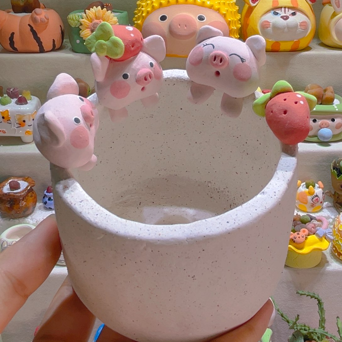 170纯手工制作重工盆盆