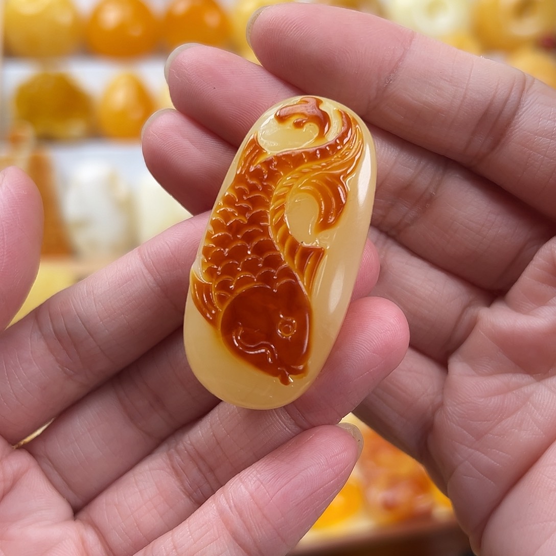 蜜蜡颈饰未镶嵌蜜蜡12.6g