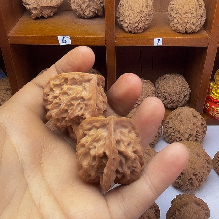 静***气吊坠桃核盘山三楞38