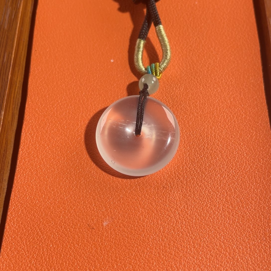 石英质玉未镶嵌平安扣