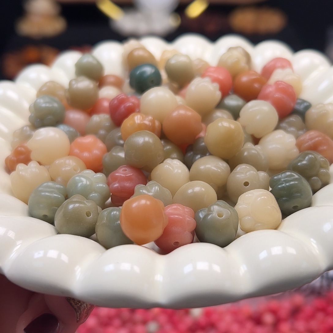 菩提根/象牙果手串多宝熊爪100颗