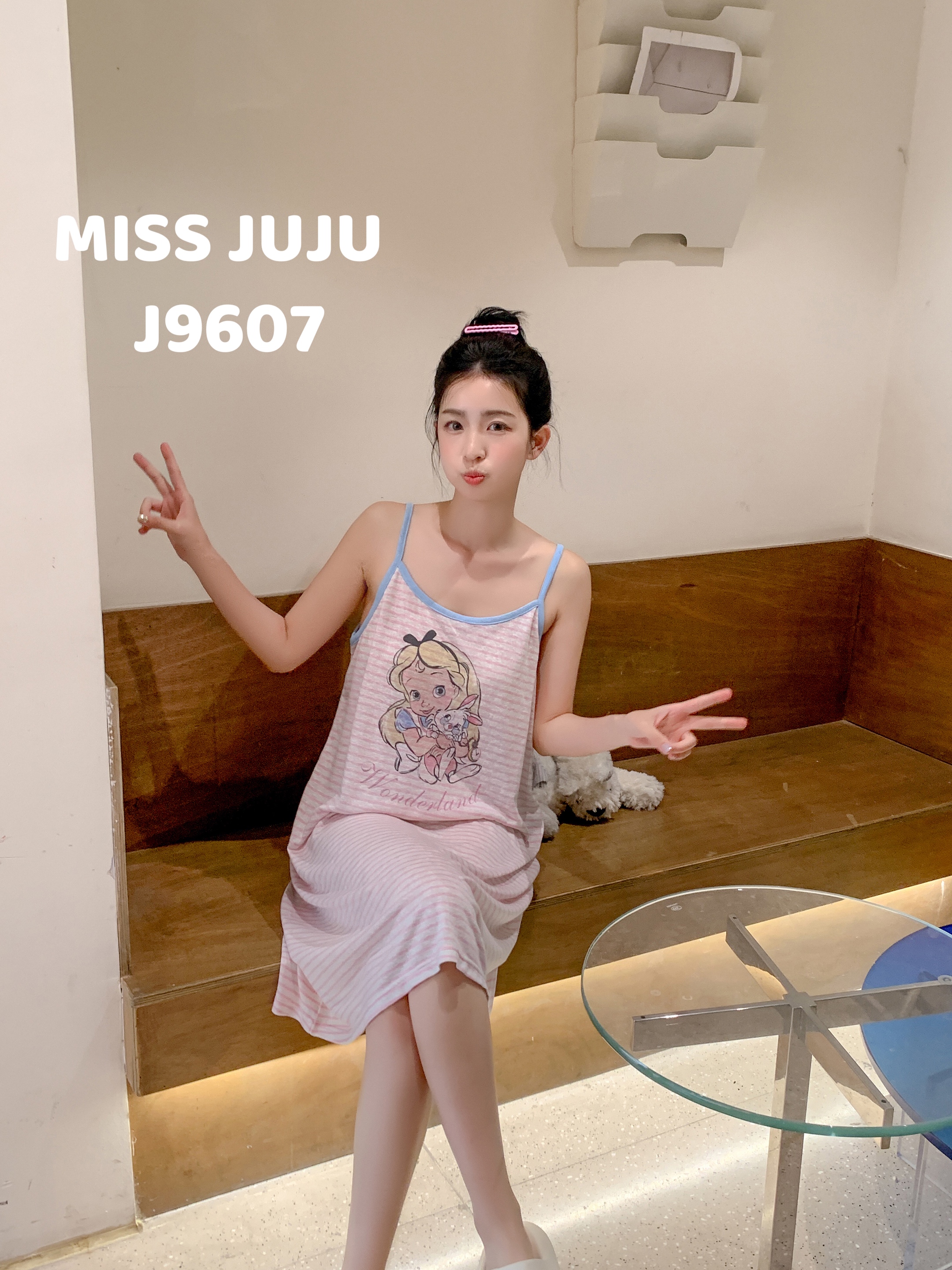 MISSJUJU新款吊带睡衣裙