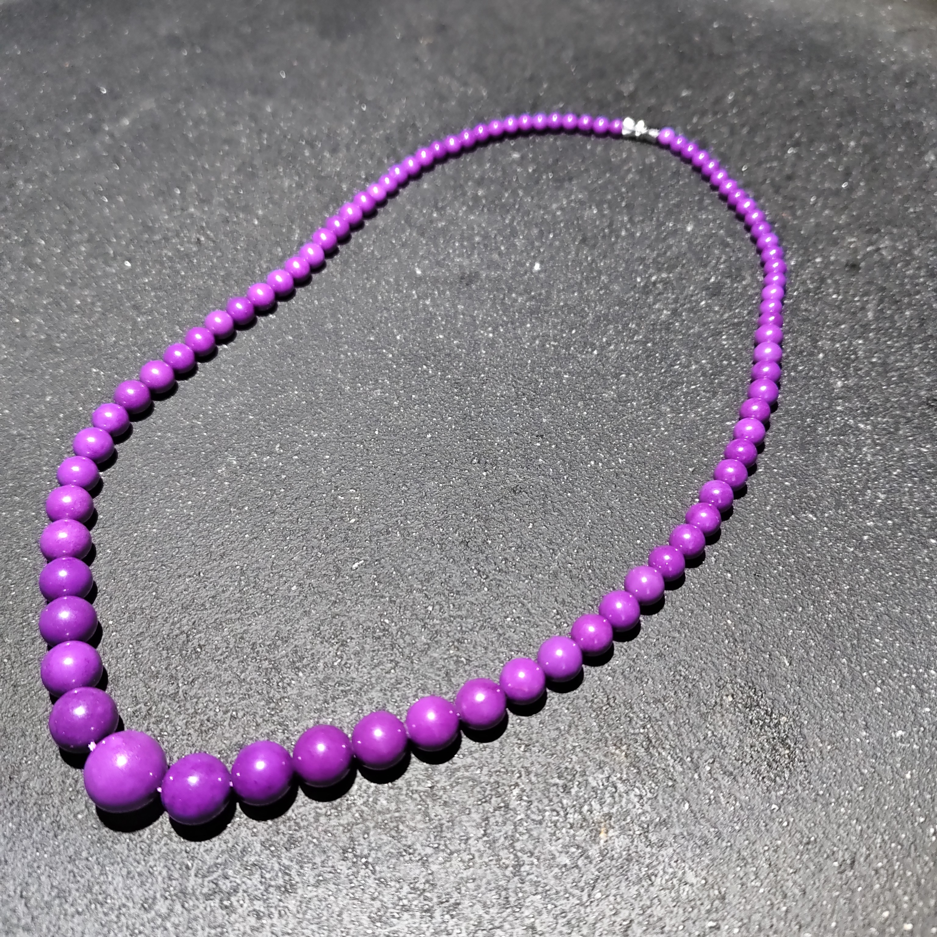 【黑胖珠宝】H1635 紫云母奇石塔链多样性发其一