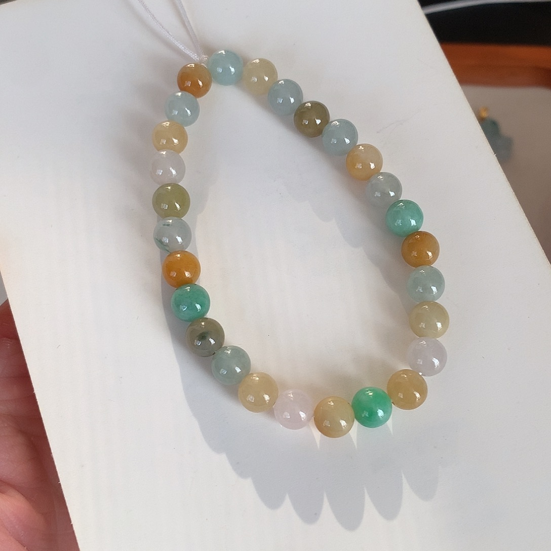 翡翠未镶嵌颈饰手串