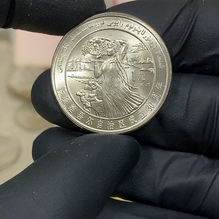 铜新疆纪念币一枚