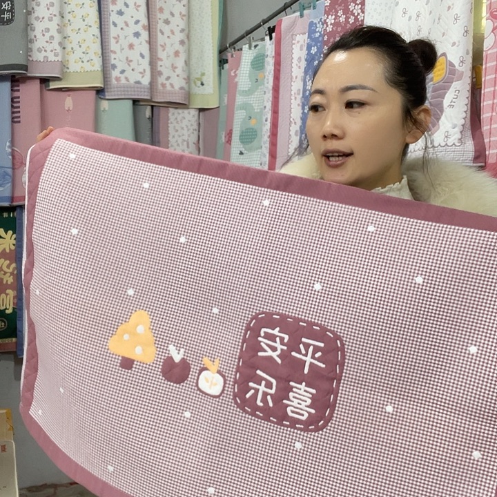 棉特价酒红色平安喜乐