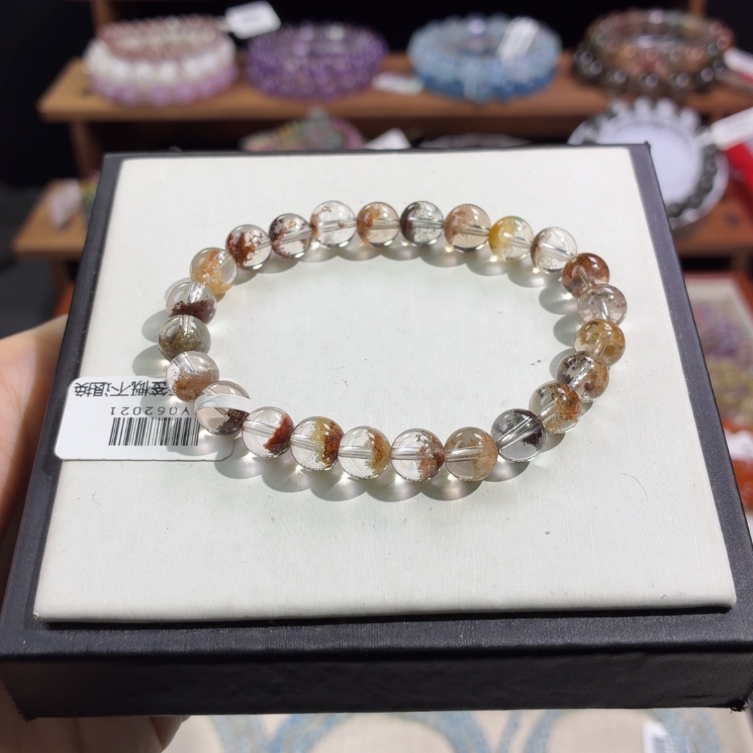 水晶未镶嵌手串四季幽灵7+