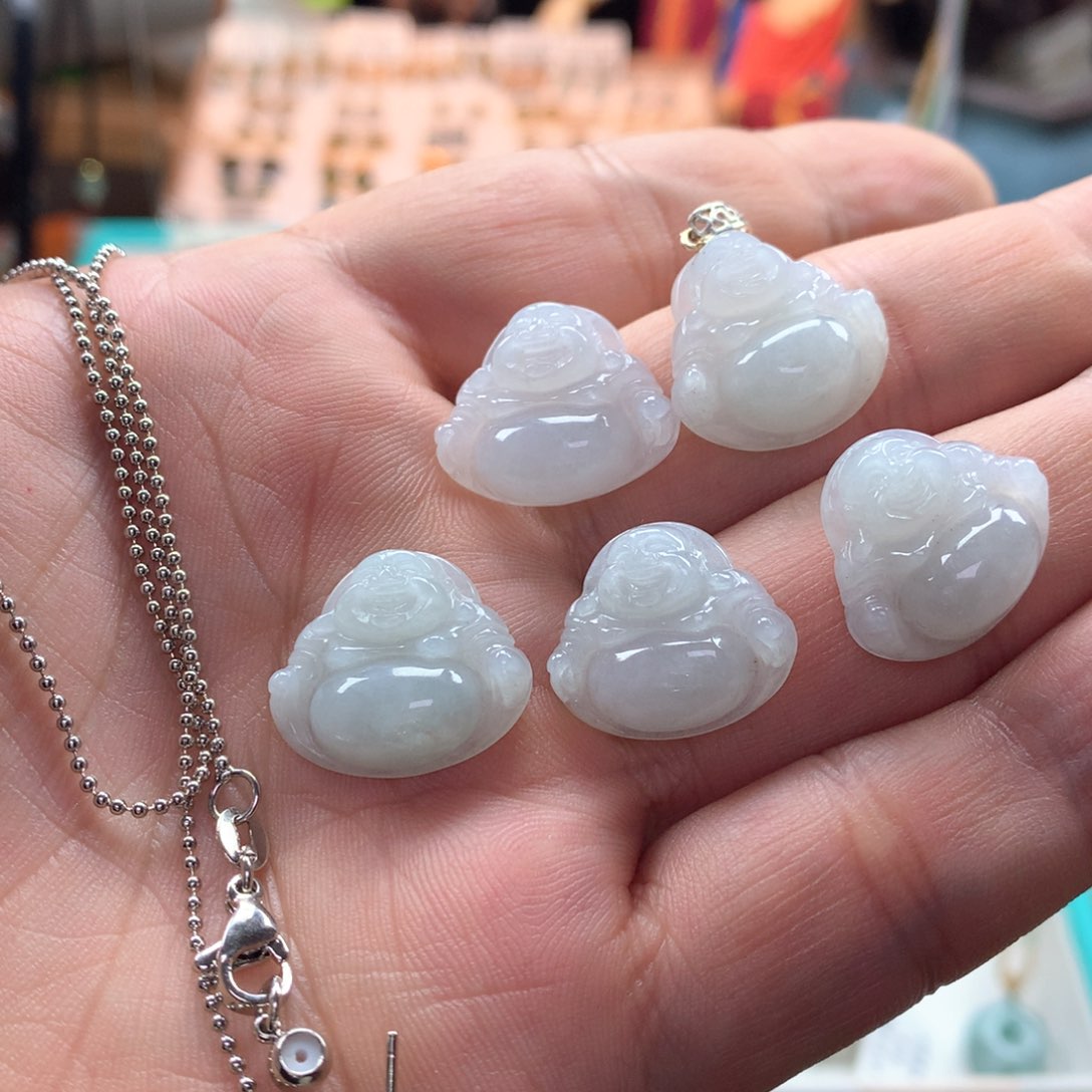 颈饰银S925镶嵌翡翠