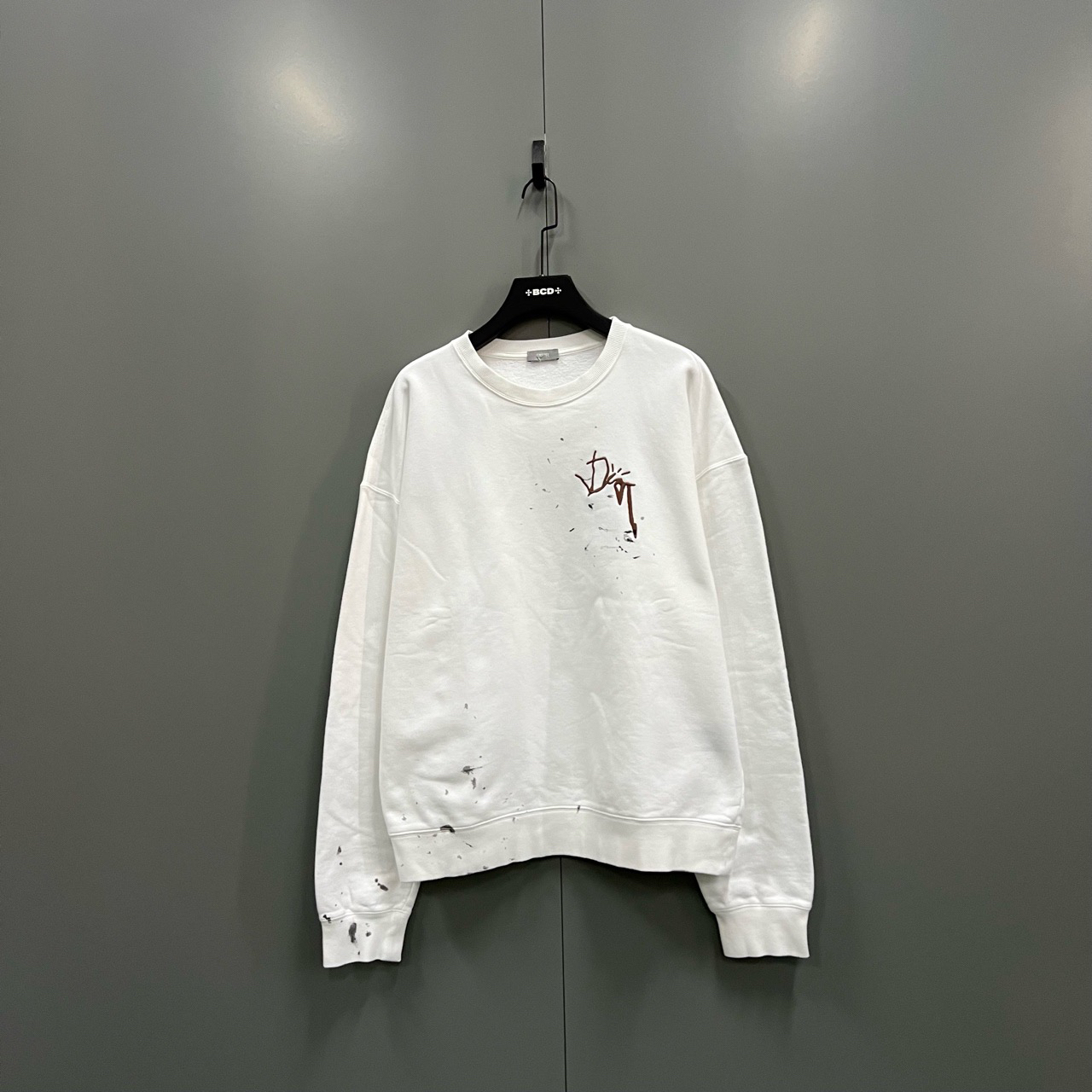 （bb）115 迪奥 × Ts 联名款 彩绘染色圆领卫衣 XXL码/98新/103389