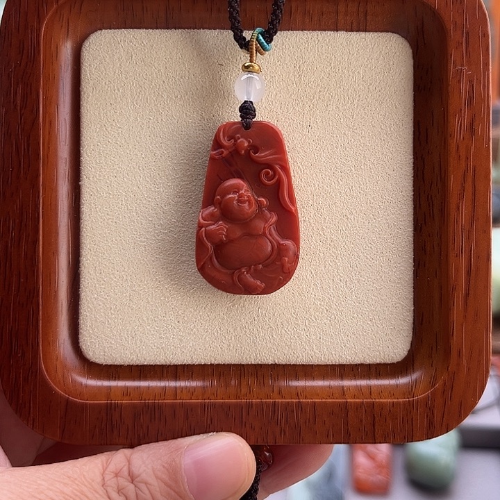 玛瑙/玉髓未镶嵌颈饰佛公