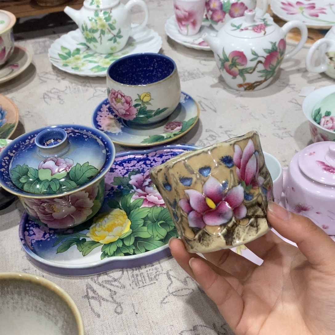 13 景德镇茶具手工手绘
